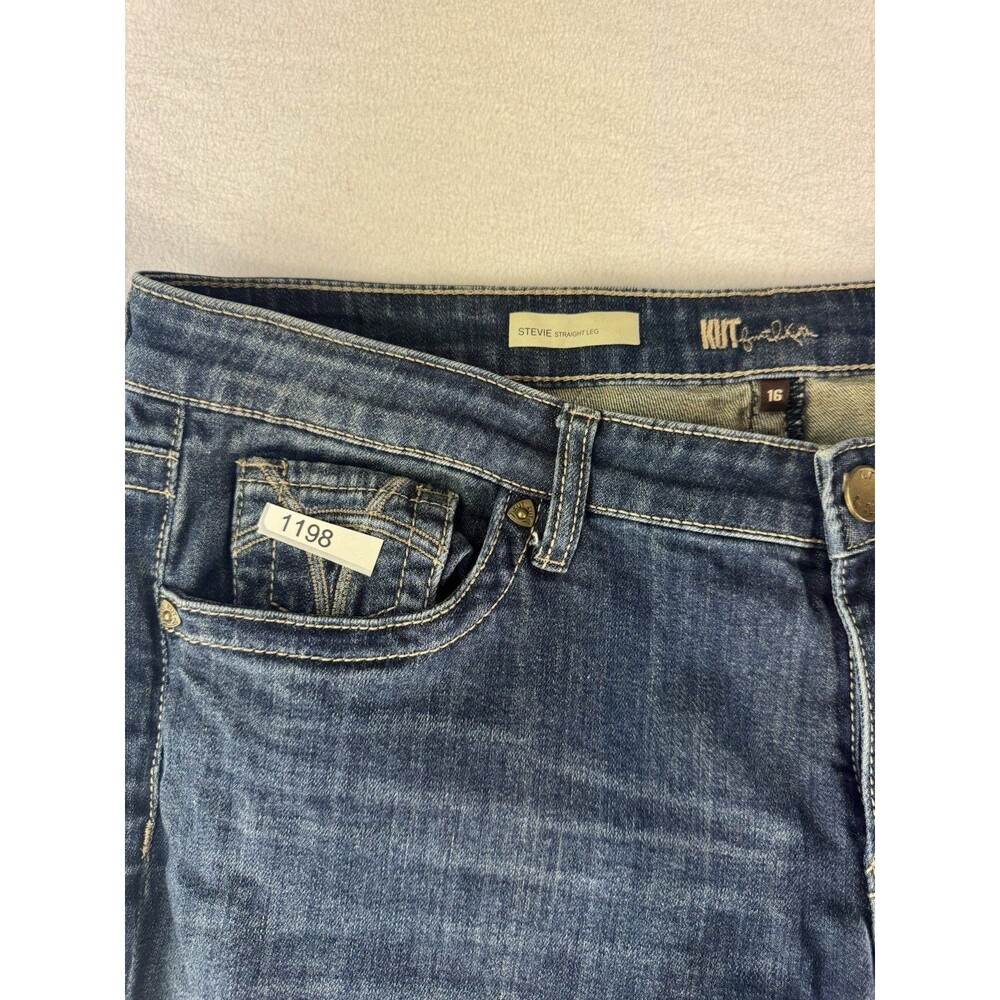 Kut from the Kloth Stevie Straight Leg Jeans Womens 16